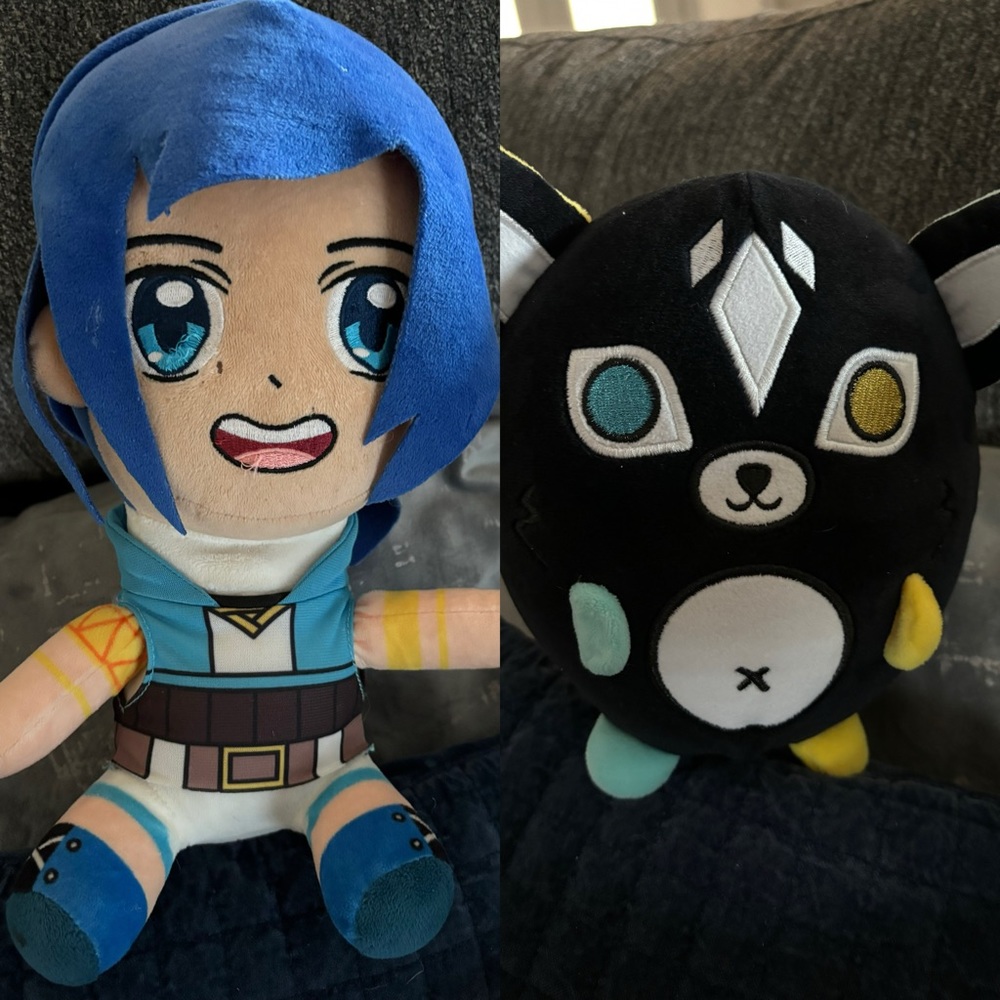 KREW plush bundle KF Mini & itsfunneh blue Funneh